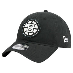 Boston Bruins New Era Stamp Fabric Applique 9TWENTY Adjustable Hat - Black - NHL 202715524