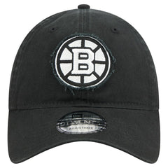Boston Bruins New Era Stamp Fabric Applique 9TWENTY Adjustable Hat - Black - NHL 202715524