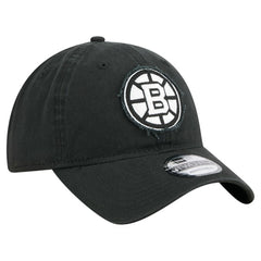 Boston Bruins New Era Stamp Fabric Applique 9TWENTY Adjustable Hat - Black - NHL 202715524