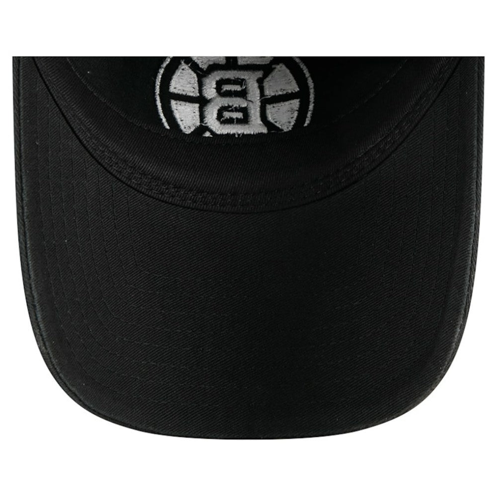 Boston Bruins New Era Stamp Fabric Applique 9TWENTY Adjustable Hat - Black - NHL 202715524