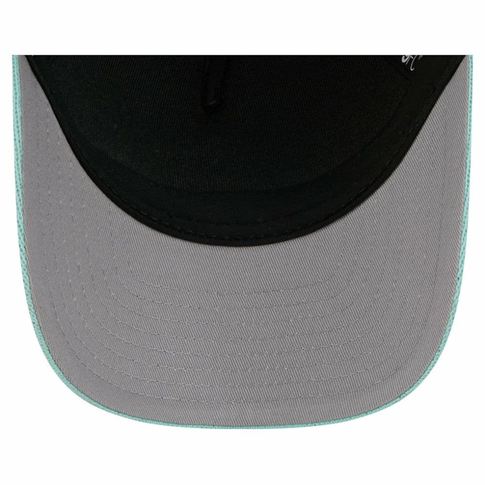 Seattle Kraken New Era Hockey Sock 9FORTY A-Frame M-Crown Adjustable Trucker Hat - Light Blue/Deep Sea Blue - NHL 202715529