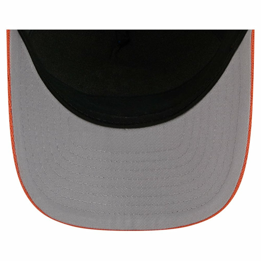 New York Islanders New Era Hockey Sock 9FORTY A-Frame M-Crown Adjustable Trucker Hat - Orange/Royal - NHL 202715535