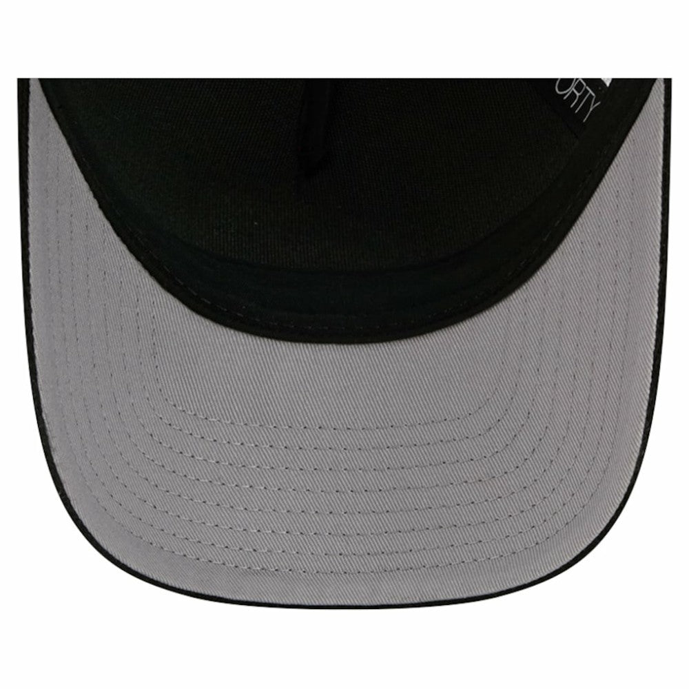 New Jersey Devils New Era Hockey Sock 9FORTY A-Frame M-Crown Adjustable Trucker Hat - Black/Red - NHL 202715537