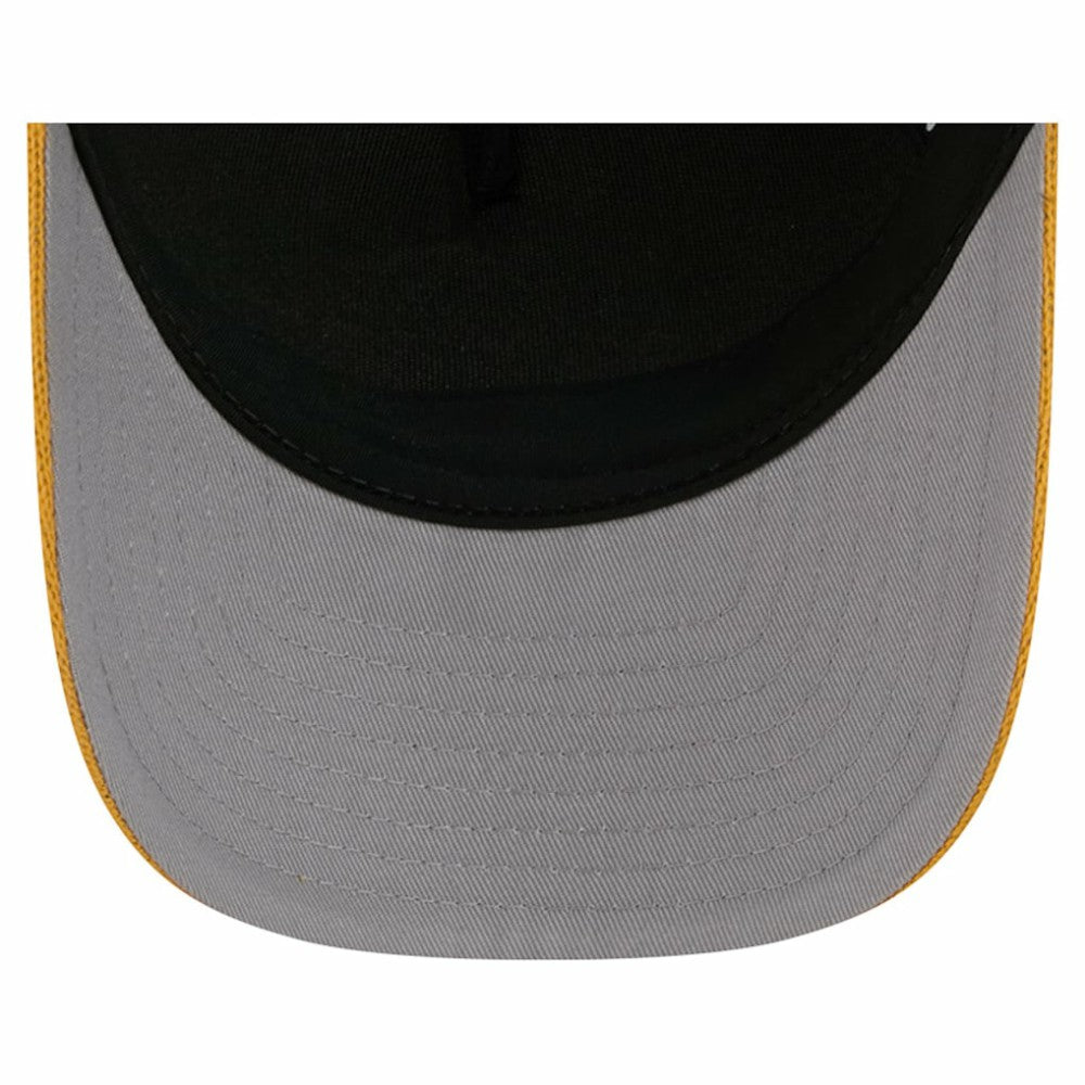 Pittsburgh Penguins New Era Hockey Sock 9FORTY A-Frame M-Crown Adjustable Trucker Hat - Gold/Black - NHL 202715542