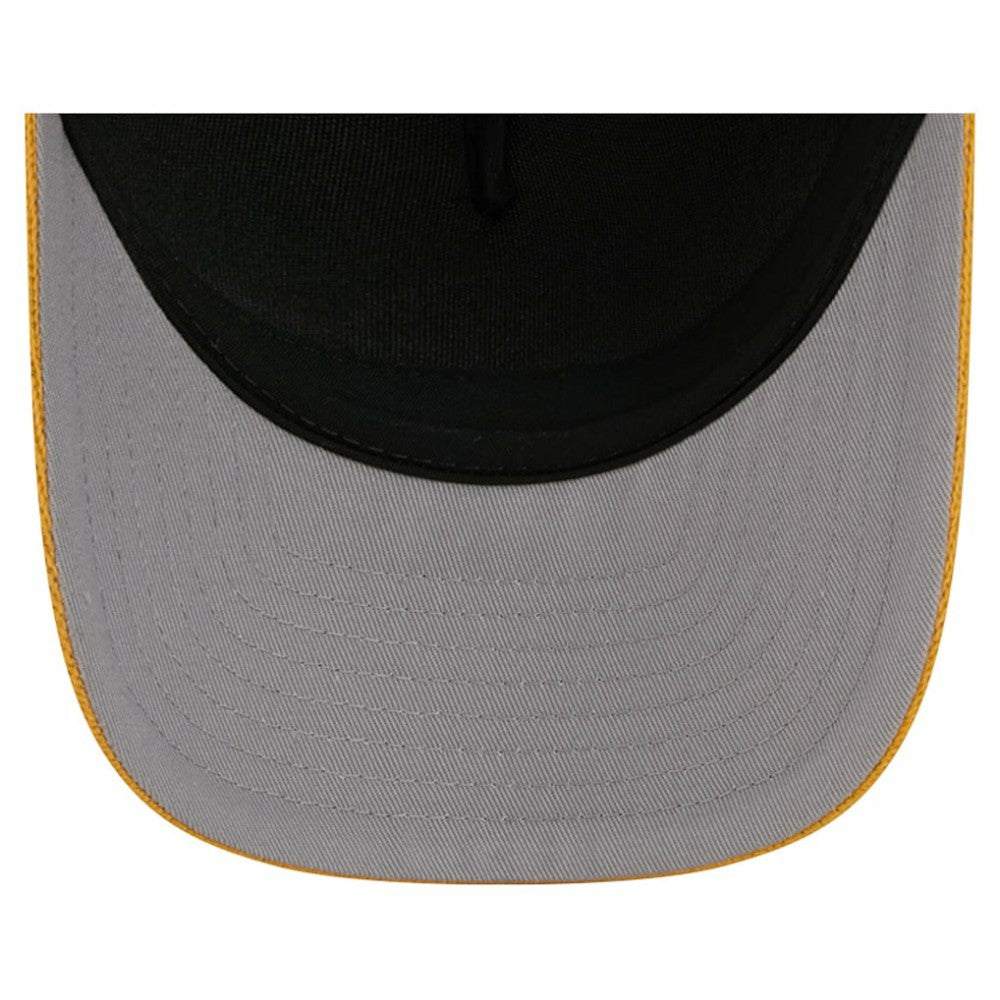 Boston Bruins New Era Hockey Sock 9FORTY A-Frame M-Crown Adjustable Trucker Hat - Gold/Black - NHL 202715546