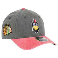 Chicago Blackhawks New Era Mascot 2-Tone 9FORTY Adjustable Hat - Black/Red - NHL 202715563