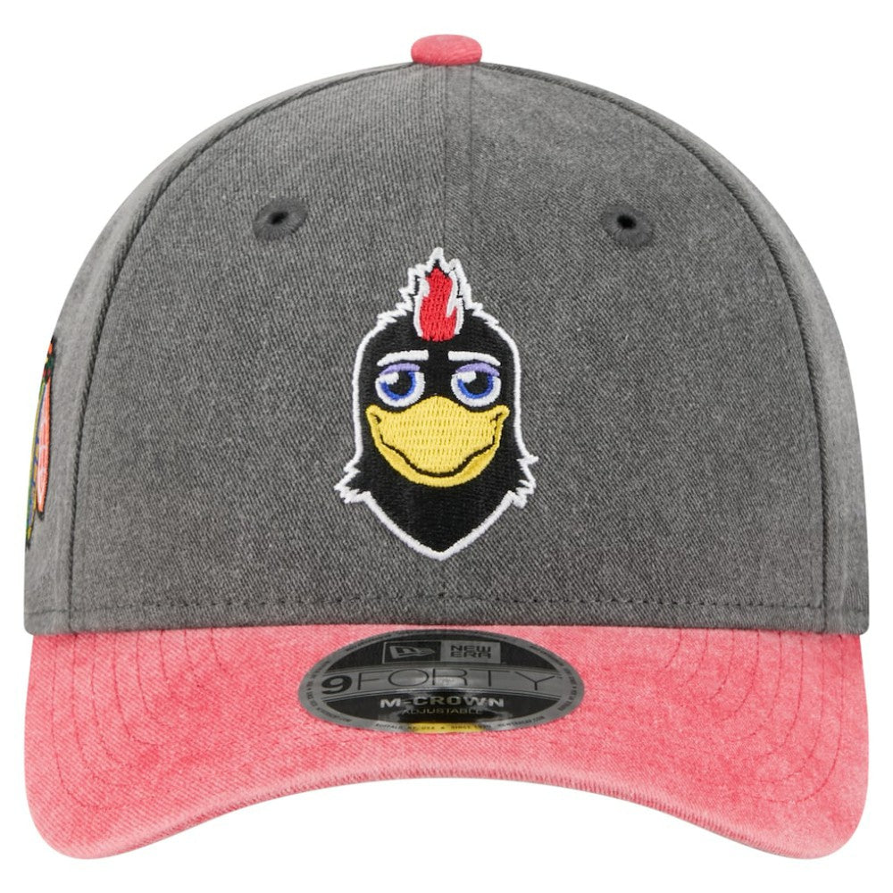 Chicago Blackhawks New Era Mascot 2-Tone 9FORTY Adjustable Hat - Black/Red - NHL 202715563