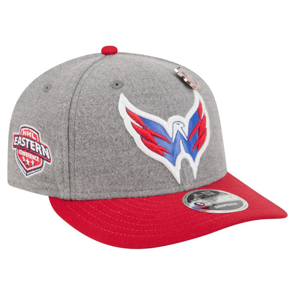 Washington Capitals New Era Wool Pin Low Profile 9FIFTY Snapback Hat - Gray/Red - NHL 202715566
