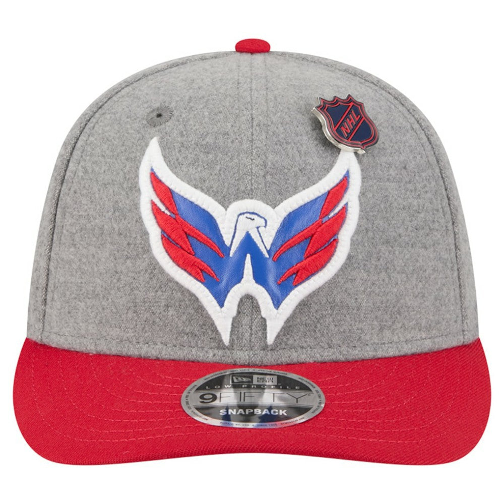 Washington Capitals New Era Wool Pin Low Profile 9FIFTY Snapback Hat - Gray/Red - NHL 202715566