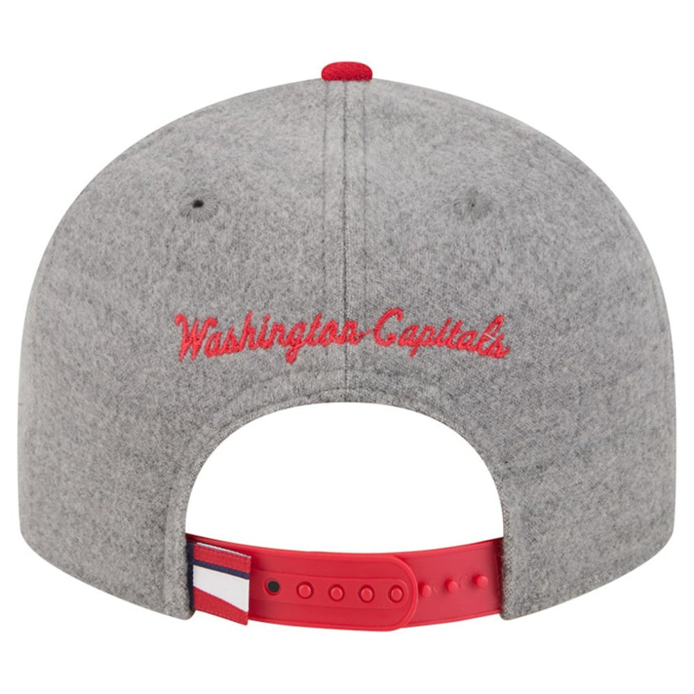 Washington Capitals New Era Wool Pin Low Profile 9FIFTY Snapback Hat - Gray/Red - NHL 202715566
