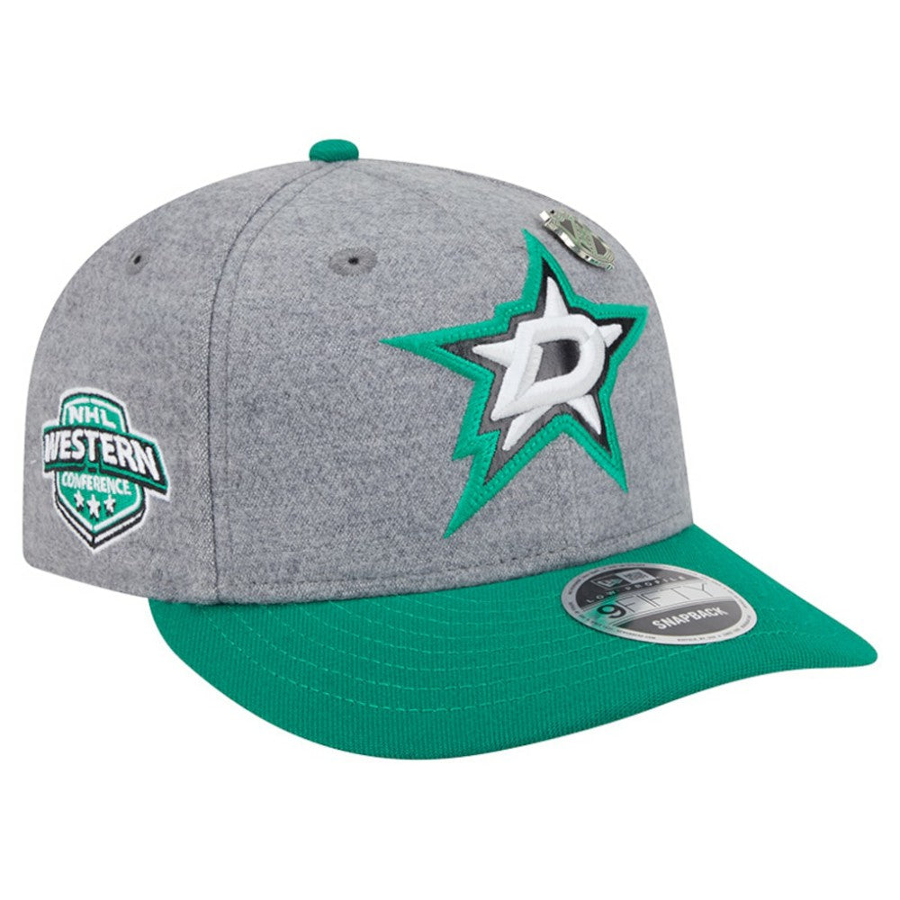 Dallas Stars New Era Wool Pin Low Profile 9FIFTY Snapback Hat - Kelly Green/Green - NHL 202715568