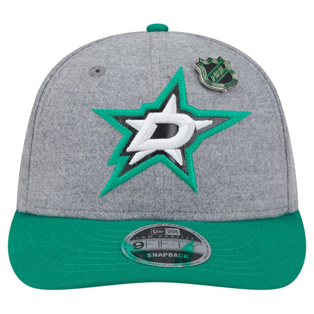 Dallas Stars New Era Wool Pin Low Profile 9FIFTY Snapback Hat - Kelly Green/Green - NHL 202715568