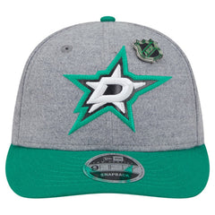 Dallas Stars New Era Wool Pin Low Profile 9FIFTY Snapback Hat - Kelly Green/Green - NHL 202715568