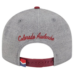 Colorado Avalanche New Era Wool Pin Low Profile 9FIFTY Snapback Hat - Gray/Burgundy - NHL 202715569