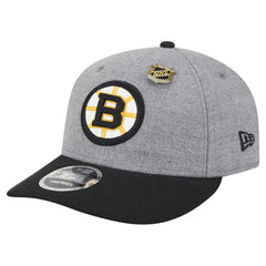 Boston Bruins New Era Wool Pin Low Profile 9FIFTY Snapback Hat - Gray/Black - NHL 202715571