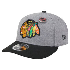 Chicago Blackhawks New Era Wool Pin Low Profile 9FIFTY Snapback Hat - Gray/Black - NHL 202715572