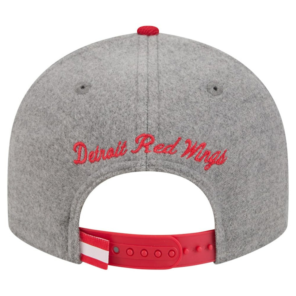 Detroit Red Wings New Era Wool Pin Low Profile 9FIFTY Snapback Hat - Gray/Red - NHL 202715574