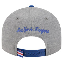 New York Rangers New Era Wool Pin Low Profile 9FIFTY Snapback Hat - Gray/Blue - NHL 202715575