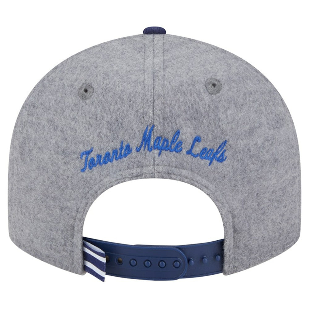 Toronto Maple Leafs New Era Wool Pin Low Profile 9FIFTY Snapback Hat - Gray/Blue - NHL 202715577