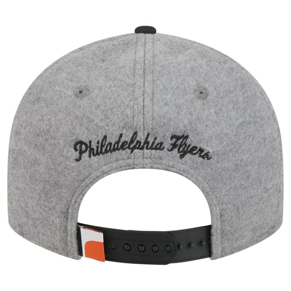 Philadelphia Flyers New Era Wool Pin Low Profile 9FIFTY Snapback Hat - Gray/Black - NHL 202715580