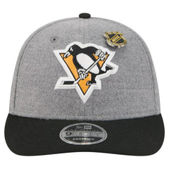 Pittsburgh Penguins New Era Wool Pin Low Profile 9FIFTY Snapback Hat - Gray/Black - NHL 202715581
