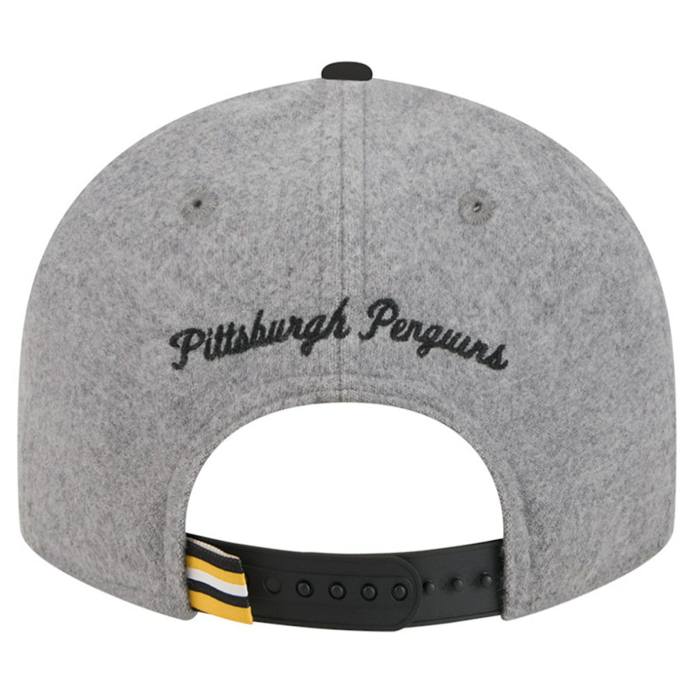 Pittsburgh Penguins New Era Wool Pin Low Profile 9FIFTY Snapback Hat - Gray/Black - NHL 202715581