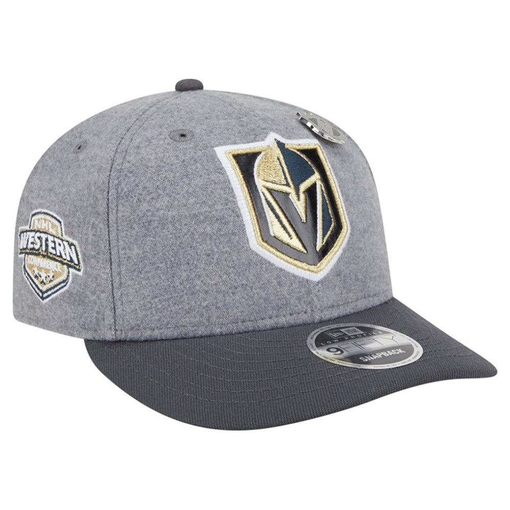 Vegas Golden Knights New Era Wool Pin Low Profile 9FIFTY Snapback Hat - Gray/Black - NHL 202715583