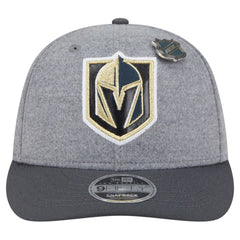 Vegas Golden Knights New Era Wool Pin Low Profile 9FIFTY Snapback Hat - Gray/Black - NHL 202715583