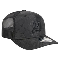 New Jersey Devils New Era Quilted Nylon 9SEVENTY Adjustable Trucker Hat - Black - NHL 202715656