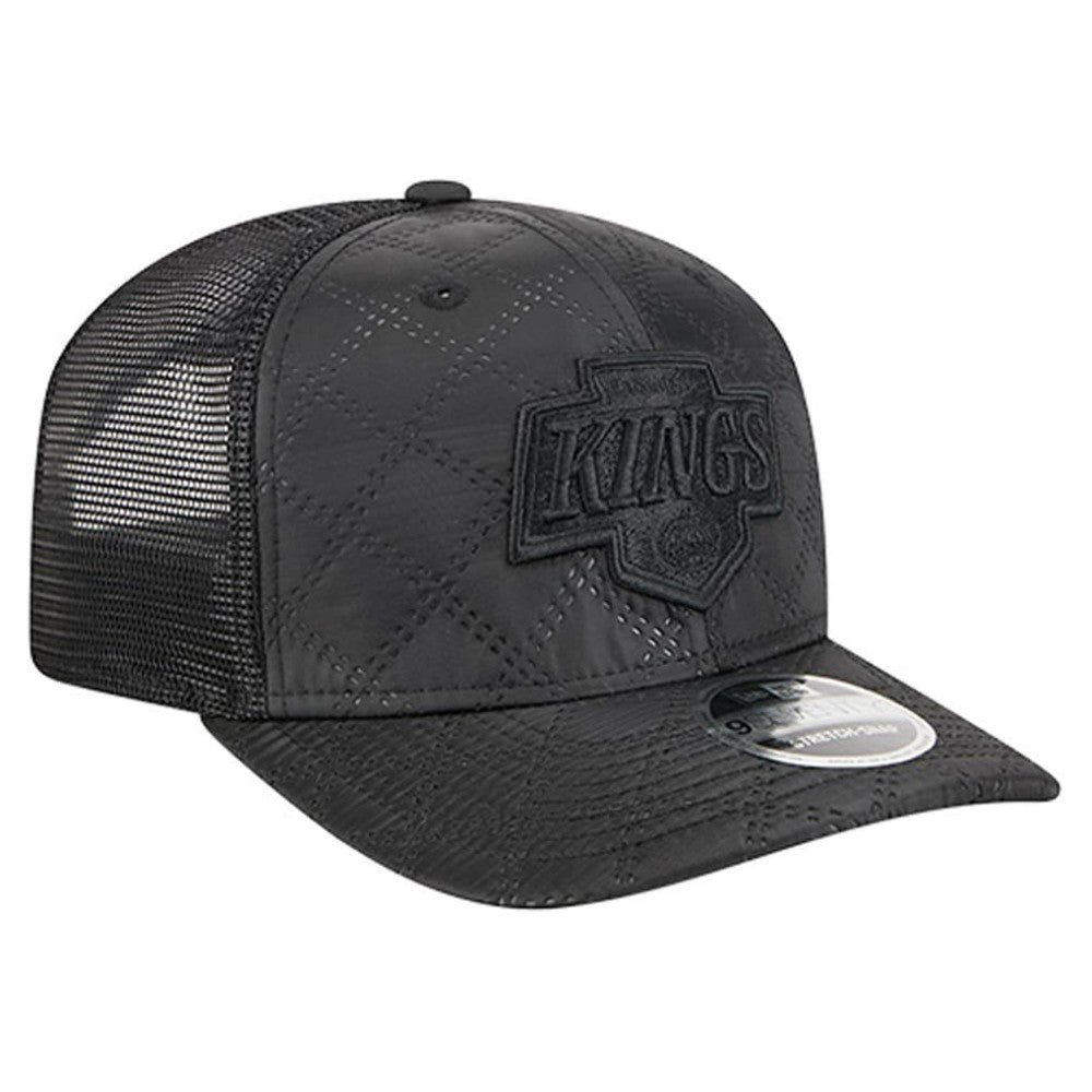Los Angeles Kings New Era Quilted Nylon 9SEVENTY Adjustable Trucker Hat - Black - NHL 202715657