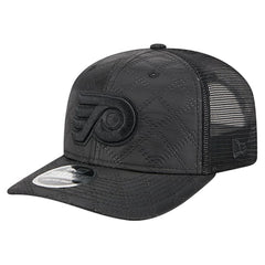 Philadelphia Flyers New Era Quilted Nylon 9SEVENTY Adjustable Trucker Hat - Black - NHL 202715659