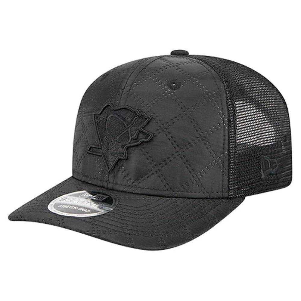 Pittsburgh Penguins New Era Quilted Nylon 9SEVENTY Adjustable Trucker Hat - Black - NHL 202715660