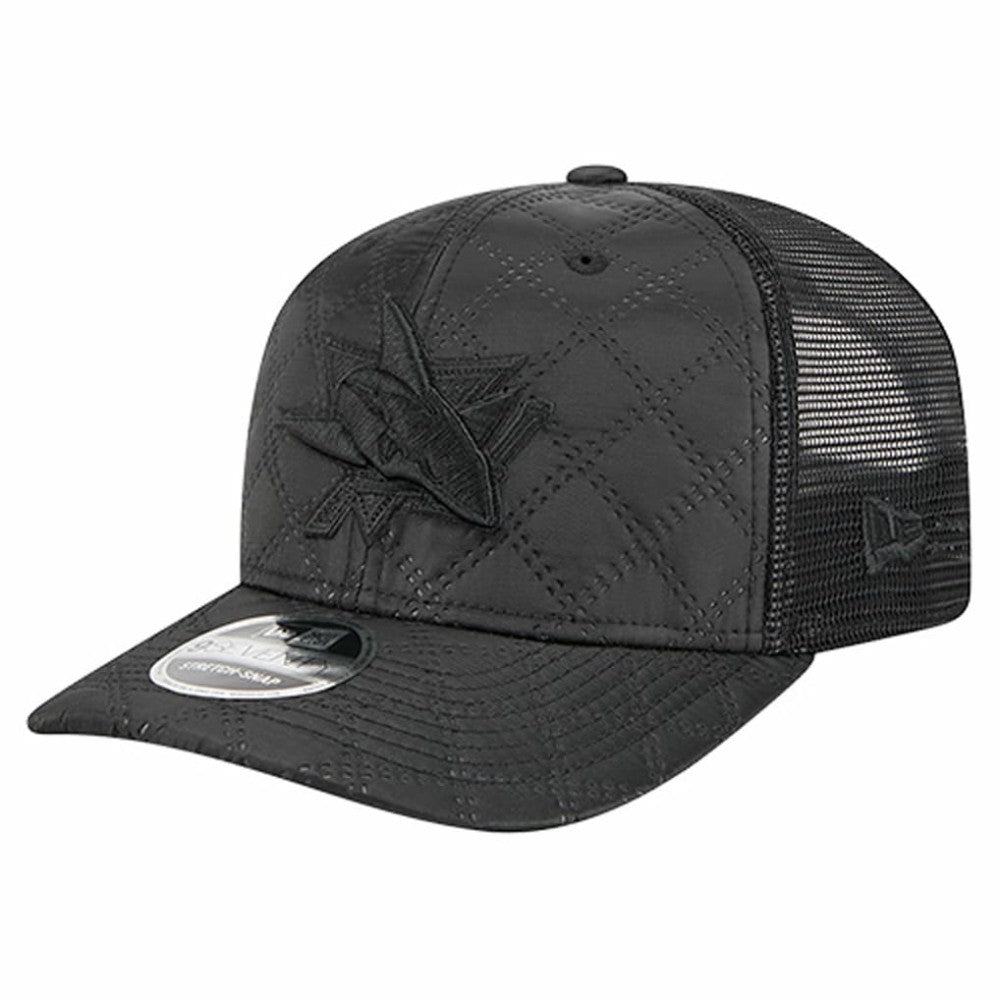 San Jose Sharks New Era Quilted Nylon 9SEVENTY Adjustable Trucker Hat - Black - NHL 202715661