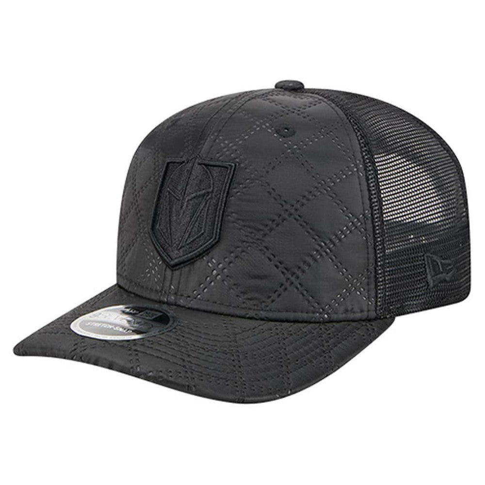Vegas Golden Knights New Era Quilted Nylon 9SEVENTY Adjustable Trucker Hat - Black - NHL 202715666
