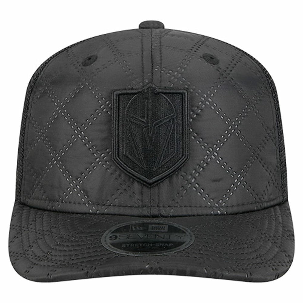 Vegas Golden Knights New Era Quilted Nylon 9SEVENTY Adjustable Trucker Hat - Black - NHL 202715666