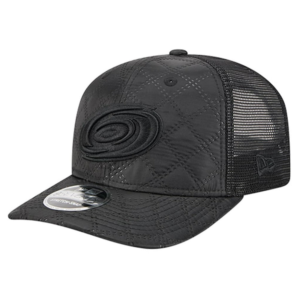 Carolina Hurricanes New Era Quilted Nylon 9SEVENTY Adjustable Trucker Hat - Black - NHL 202715667