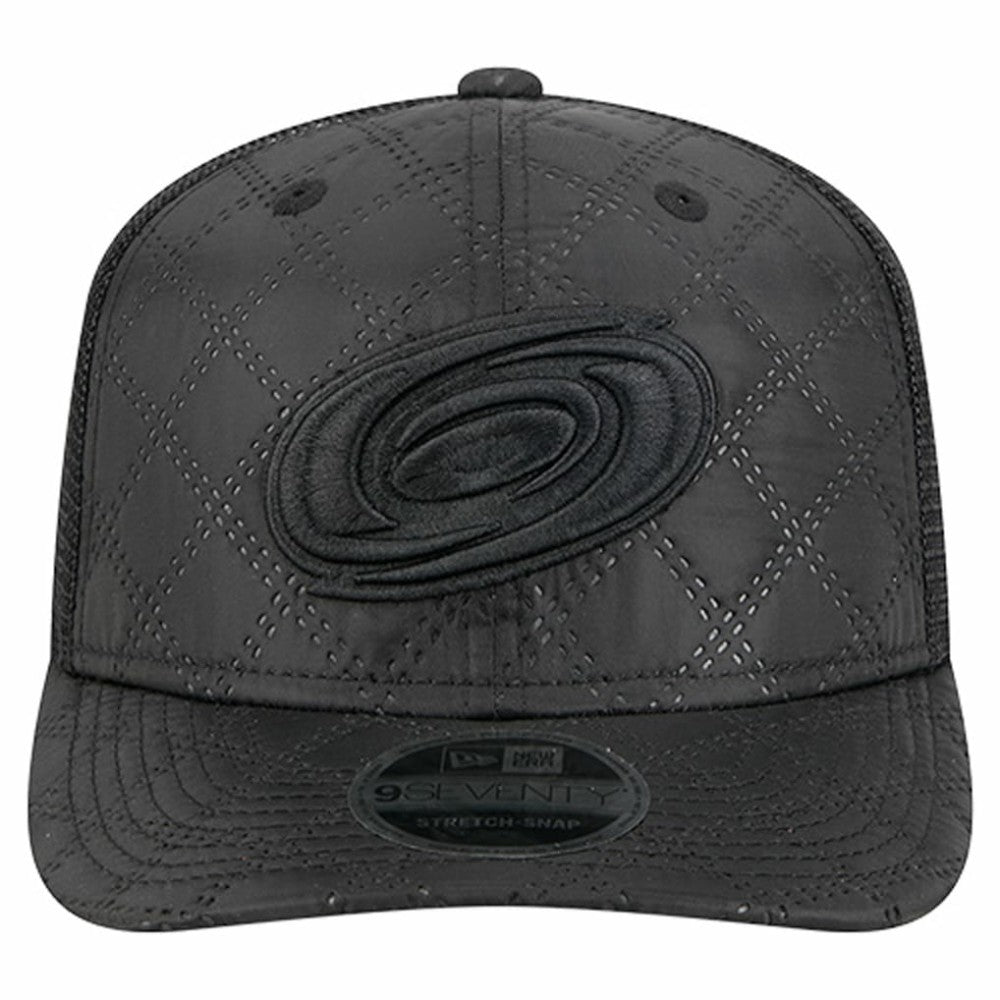 Carolina Hurricanes New Era Quilted Nylon 9SEVENTY Adjustable Trucker Hat - Black - NHL 202715667
