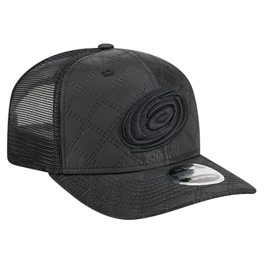 Carolina Hurricanes New Era Quilted Nylon 9SEVENTY Adjustable Trucker Hat - Black - NHL 202715667