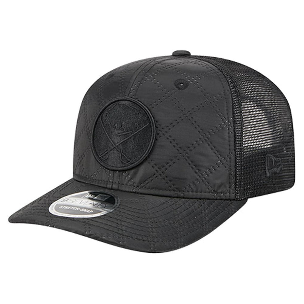 Buffalo Sabres New Era Quilted Nylon 9SEVENTY Adjustable Trucker Hat - Black - NHL 202715670