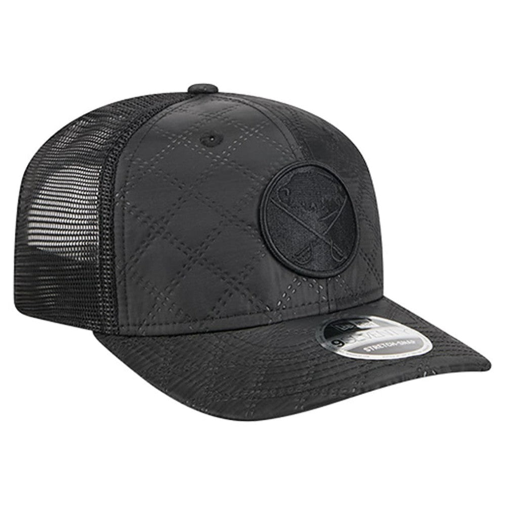 Buffalo Sabres New Era Quilted Nylon 9SEVENTY Adjustable Trucker Hat - Black - NHL 202715670