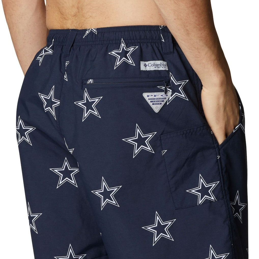Columbia Dallas Cowboys Backcast III Printed Shorts Navy