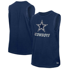 Dallas Cowboys New Era Leisure Collection Muscle Tank Top Navy