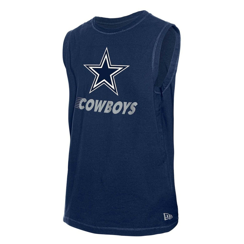 Dallas Cowboys New Era Leisure Collection Muscle Tank Top Navy