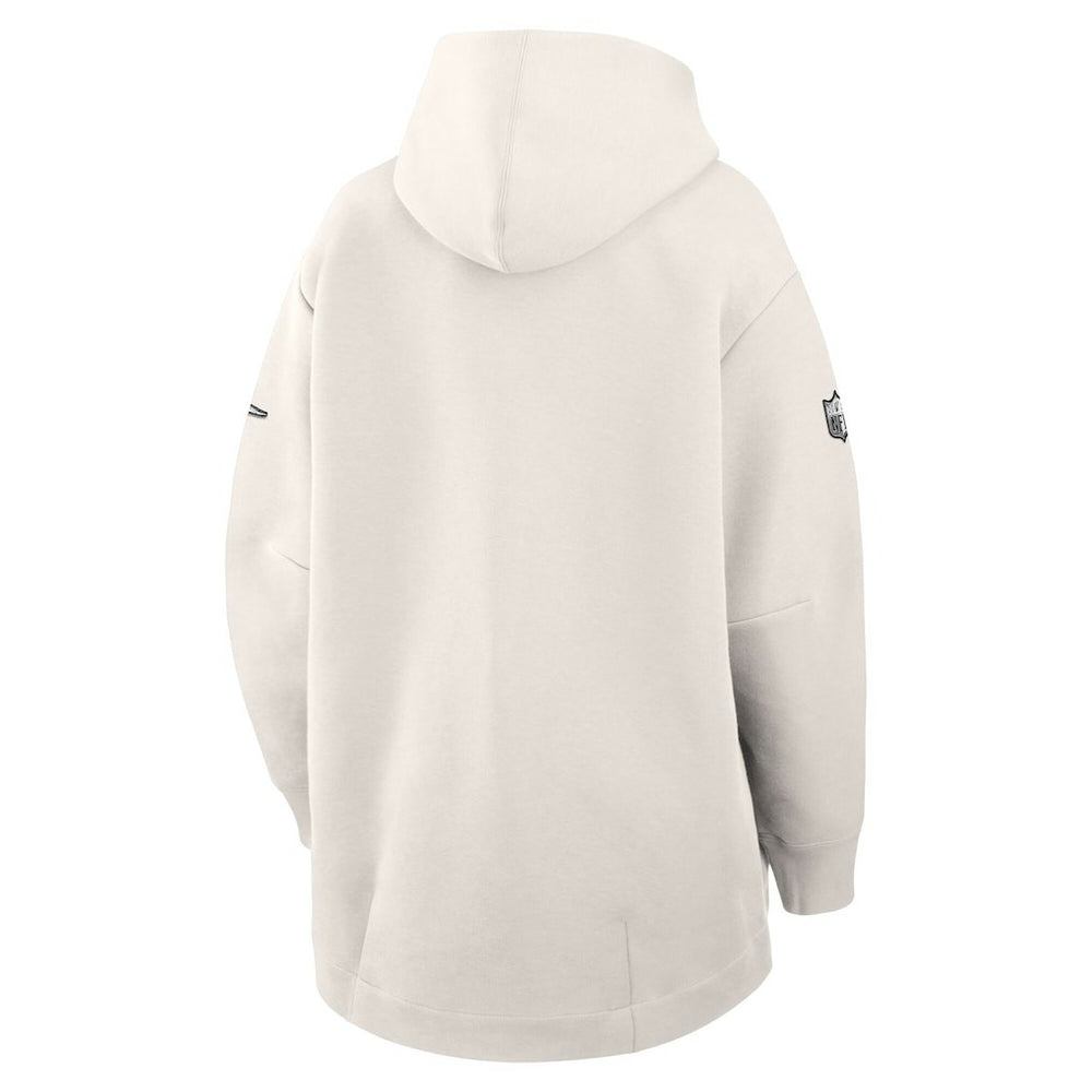 Nike Philadelphia Eagles Women's Super Bowl LIX Opening Night Tech Fleece Full-Zip Hoodie Cream
