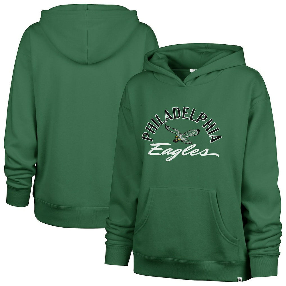 47 brand Philadelphia Eagles '47 Women's Plus Size Whirlwind Naomi Hoodie Kelly Green