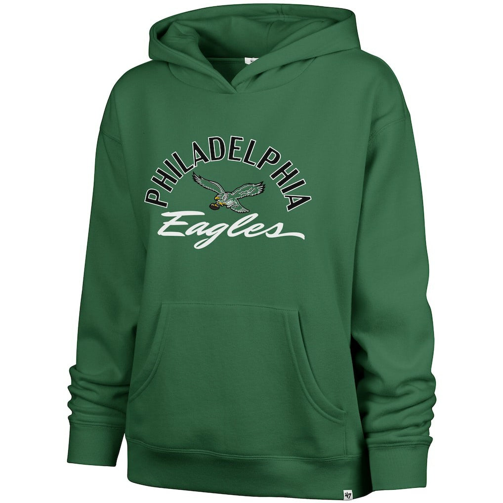 47 brand Philadelphia Eagles '47 Women's Plus Size Whirlwind Naomi Hoodie Kelly Green