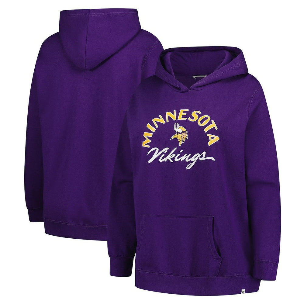 47 brand Minnesota Vikings '47 Women's Plus Size Whirlwind Naomi Hoodie Purple