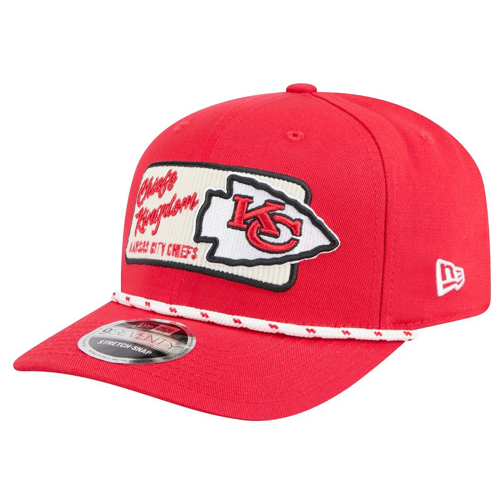 Kansas City Chiefs New Era Chant 9SEVENTY Stretch-Snap Hat Red