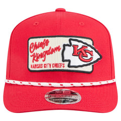 Kansas City Chiefs New Era Chant 9SEVENTY Stretch-Snap Hat Red