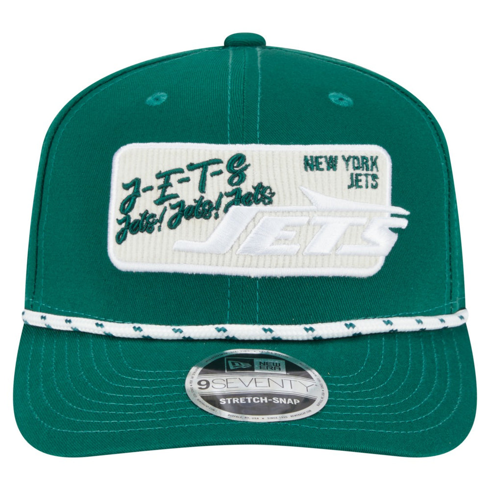 New York Jets New Era Chant 9SEVENTY Stretch-Snap Hat Green